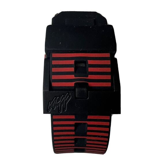 NEW NEFF WRISTWATCH WATCH DIGI NF0203 RED STRIPE UNISEX - Picture 2 of 5